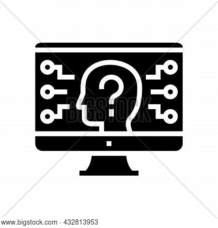 Encrypt Security System Glyph Icon Vector. Encrypt Security System Sign. Isolated Contour Symbol Bla