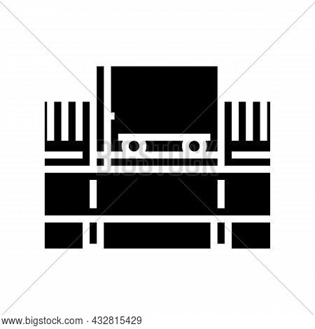 Bulk Handling System Glyph Icon Vector. Bulk Handling System Sign. Isolated Contour Symbol Black Ill