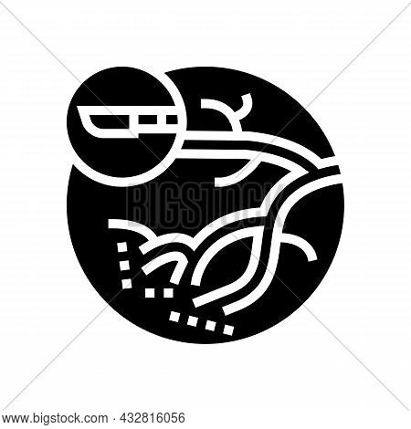 Blood Vessels Surgery Glyph Icon Vector. Blood Vessels Surgery Sign. Isolated Contour Symbol Black I