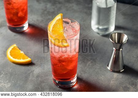 Cold Refreshing Campari Soda Cocktail