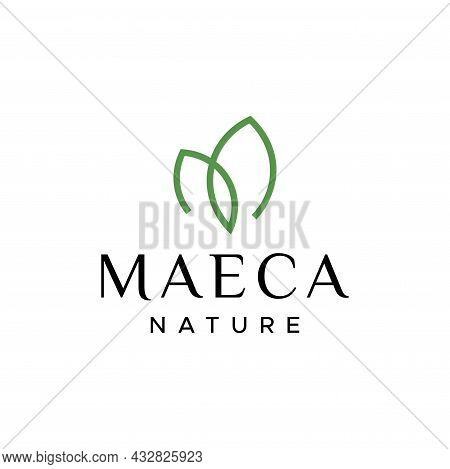 Feminine And Luxurious Logo About The Letter M And Nature.
Eps 10, Vector.