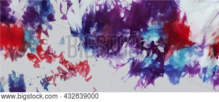 Tie Dye Background Geometric Pattern Texture Vector Illustration Shibori Abstract Batik Brush Seamle