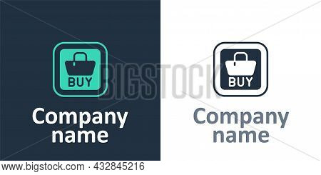 Logotype Buy Button Icon Isolated On White Background. Financial And Stock Investment Market Concept