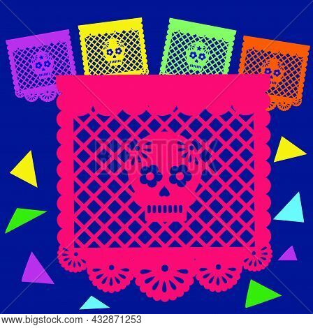 Illustration Of Traditional Handy Carft Papel Picado