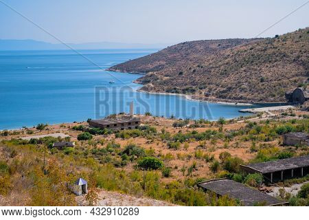Famous Bay Porto Palermo In South Of Albania