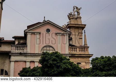 View Of Saint Andrea Church In Brunate