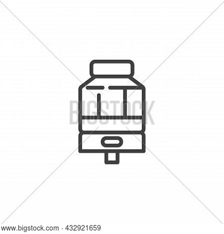 Vape Tank Line Icon. Linear Style Sign For Mobile Concept And Web Design. Vaping Rta Outline Vector 