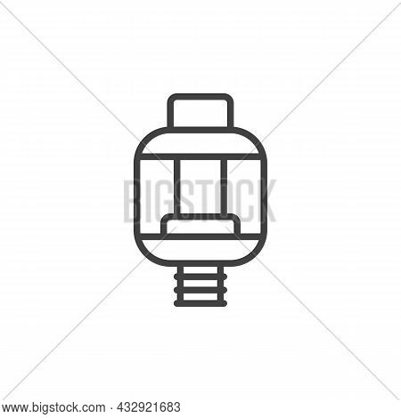 Vaping Rta Line Icon. Linear Style Sign For Mobile Concept And Web Design. Vape Tank Outline Vector 