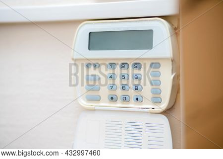 Alarm System In An Apartment, House Of Business Office. Surveillance And Protection Console Against 