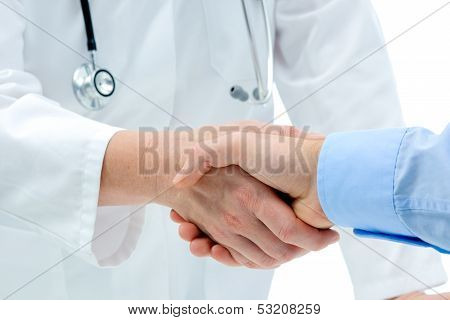 Handshake With Patient