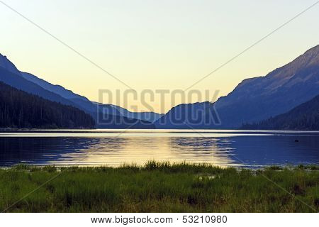 Twilight On A Mountain Lake