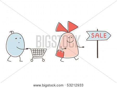 Couple Shopping