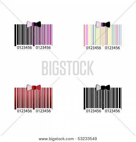 Black and colored code.