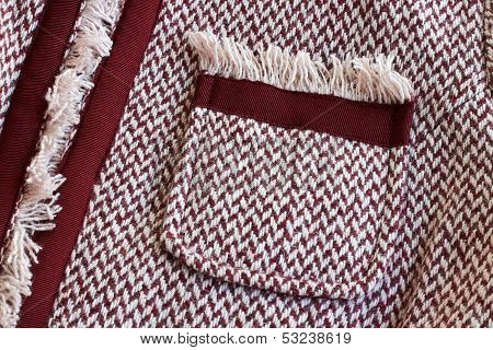 Part Of Wool Coat With A Pocket