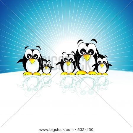 Famille de pingouins