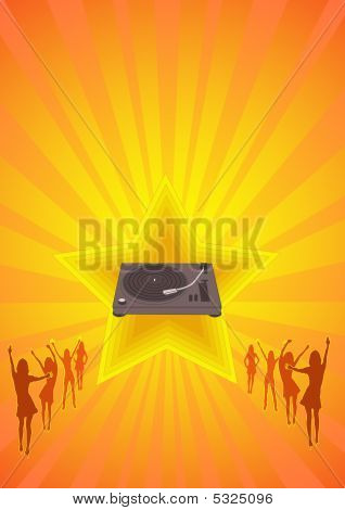 Turntable Retro Stil