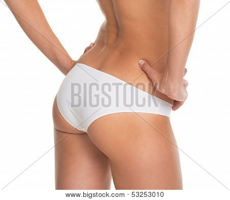Closeup On Ass Of Young Woman In Lingerie