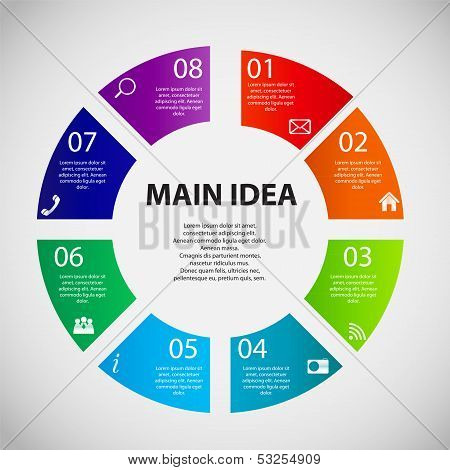 Infographic template business vector illustration