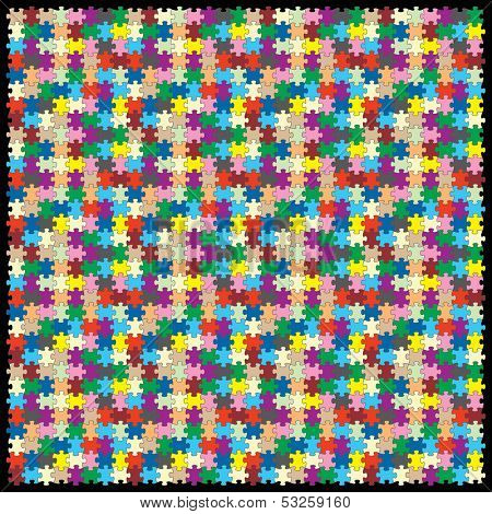 vector puzzle with 1024 pieces