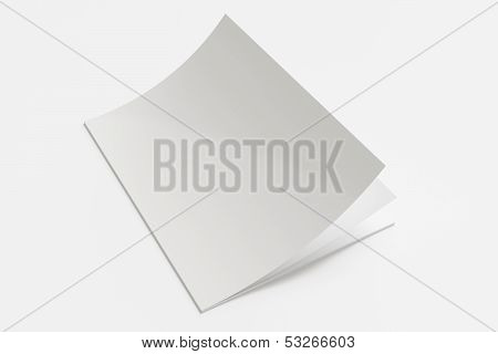 Blank Magazine Isolated On White