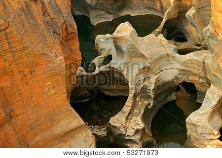 Bourke's Luck Potholes in the Blyde river, Mpumalanga, South Africa