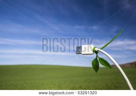 Green technology field and usb cable