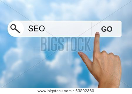 Seo Or Search Engine Optimization On Search Toolbar