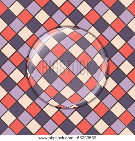 Mosaic Background Stained Glass, Lens Effect