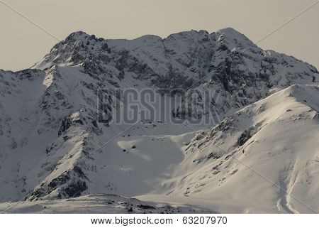 Panoramic View, South Side, Of Massif Of Maladeta In The Pyrenees