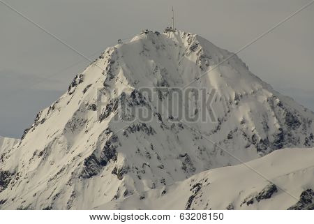 Panoramic View, South Side, Of Massif Of Maladeta In The Pyrenees
