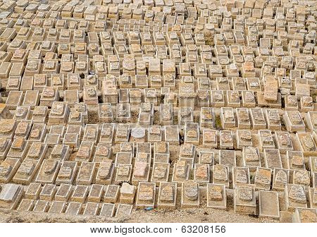 Jewish cemetery on Mount of Olives