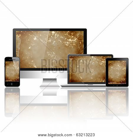 Mobile phone, tablet pc, laptop and computer