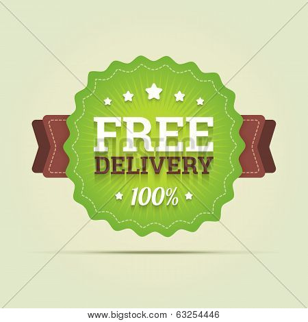 Free delivery badge.