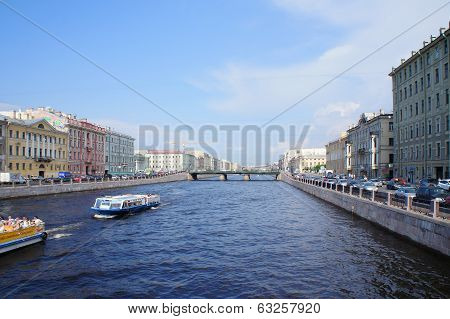 Fontanka River in the Saint Petersburg