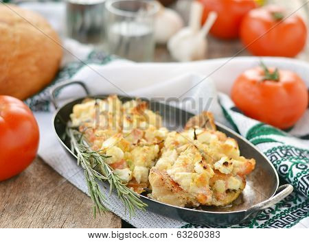 .baked Rockfish With Feta Cheese