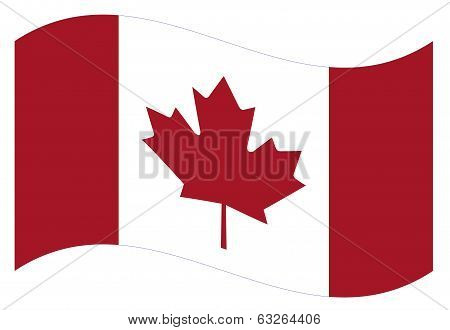 Vector flag. Canada