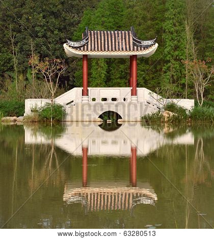 beautiful pavilion in a park, china