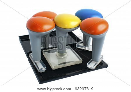 Rubber stamps and inkpad