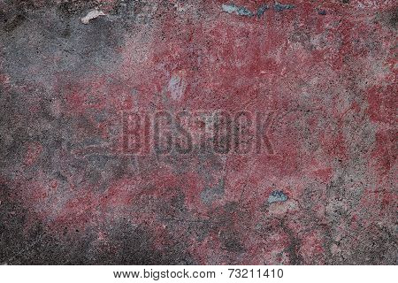 Old Plastered Surface Burgundy And Gray