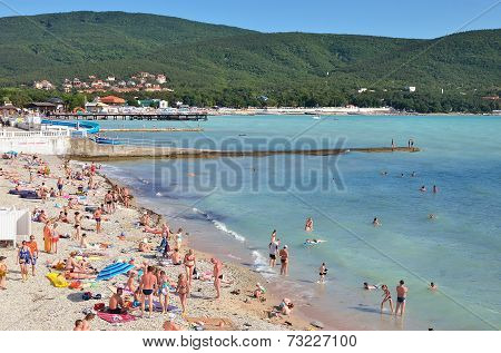 Beach In Kabardinka, Russia