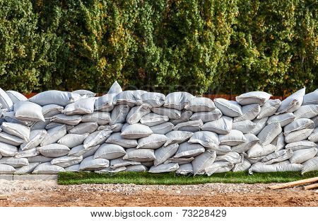 Sandbags For Flood Defense Or Military Use