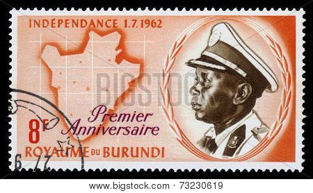 King Mwami Mwambutsa Iv, Map Of Burundi
