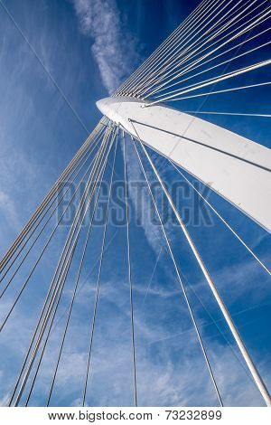 center column of a cable stayed bridge
