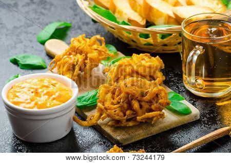 Crispy Onion Bhajis