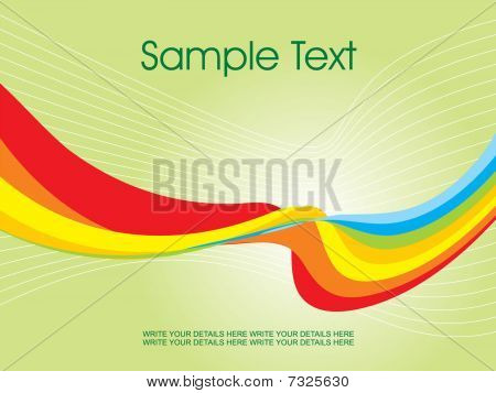 วัตถุรูปคลื่นนามธรรมสีสัน