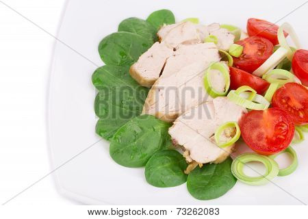 Close up of healthy salad.