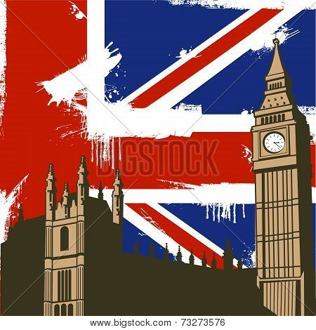 Grunge British Background