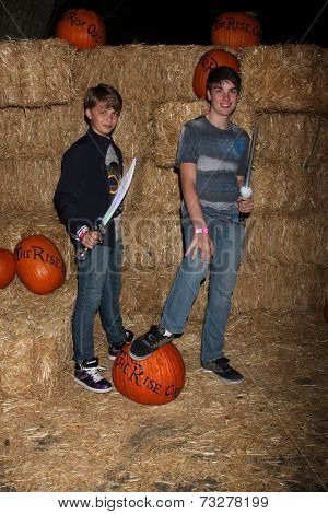 LOS ANGELES - OCT 4:  Jacob Hopkins, Gerald Hopkins at the RISE of the Jack O'Lanterns at Descanso Gardens on October 4, 2014 in La Canada Flintridge, CA