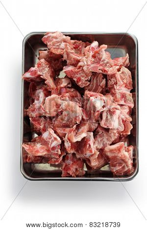 pork spine for gamjatang(pork bone and potato soup, korean hotpot cuisine)