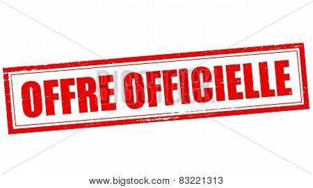 Formal Offer